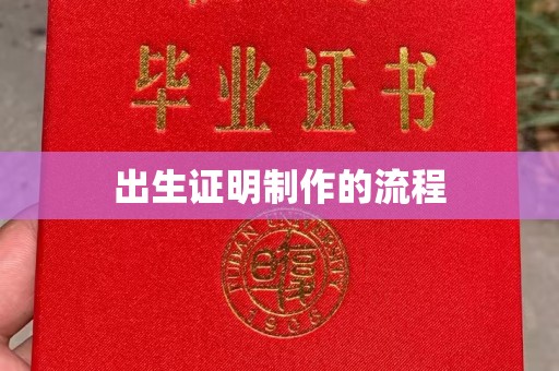 蓬莱出生证明制作的流程